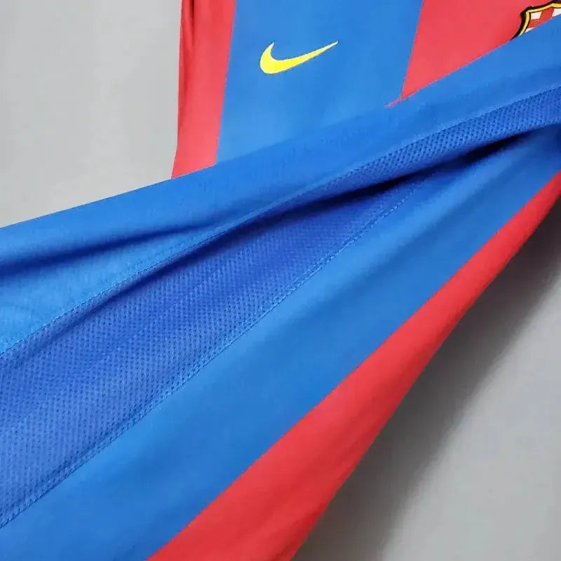 "Camisa Barcelona Home Retrô 2006/07 - Torcedor Masculina Manga Longa - Netmantos"