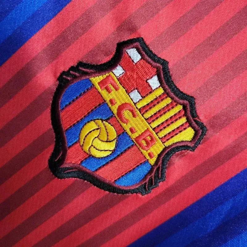"Camisa Barcelona Home Retrô 1992 - Torcedor Masculina Manga Longa - Netmantos"