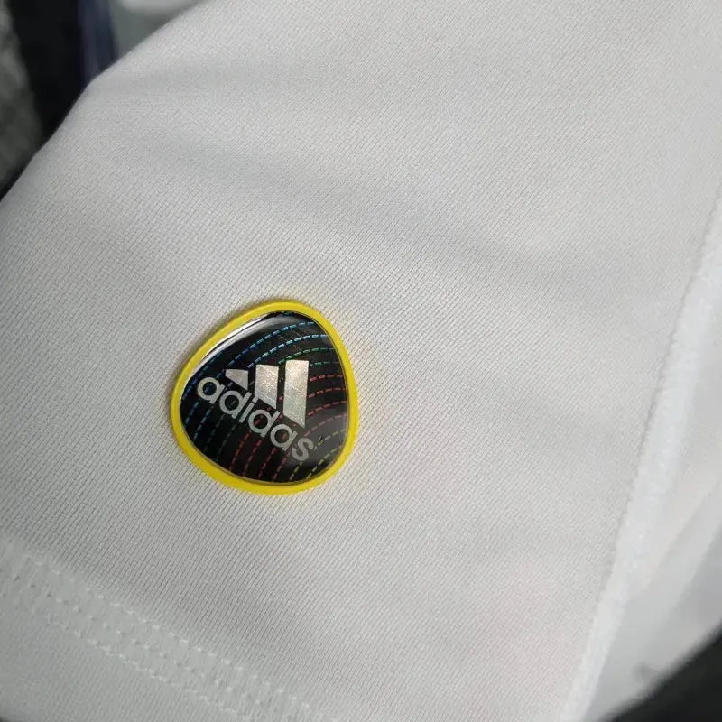 "Camisa Real Madrid Home Retrô 2010/11 - Torcedor Masculina Branca Manga Longa - Netmantos"