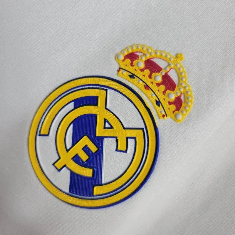 "Camisa Real Madrid Home Retrô 2011/12 - Torcedor Masculina Branca Manga Longa - Netmantos"