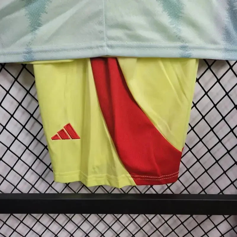 "Camisa Espanha Away 24/25 - Torcedor Infantil Amarela - Netmantos"