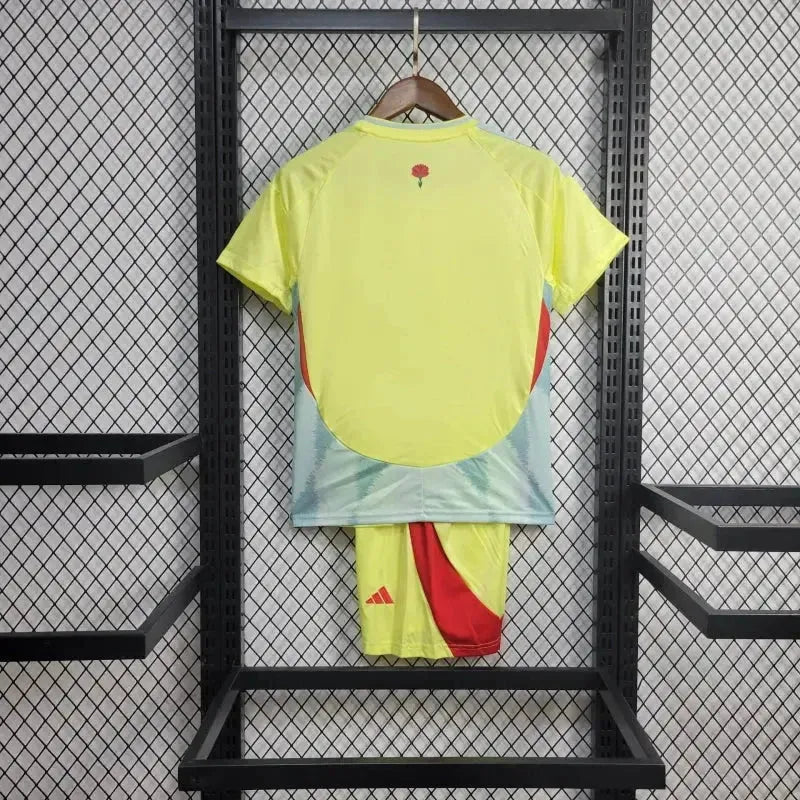 "Camisa Espanha Away 24/25 - Torcedor Infantil Amarela - Netmantos"