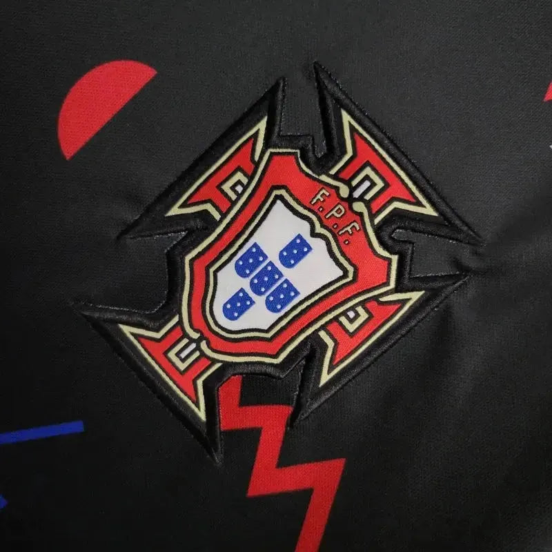 "Camisa Portugal Treino 24/25 - Torcedor Masculina Preta - Netmantos"
