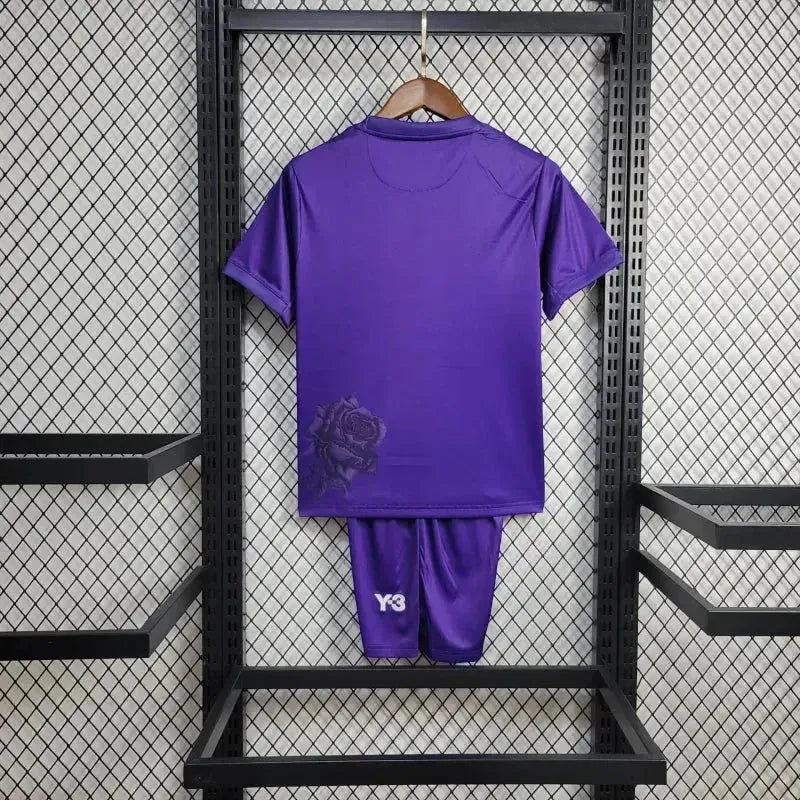 "Camisa Real Madrid Fourth Y3 24/25 - Torcedor Infantil Roxa - Netmantos"