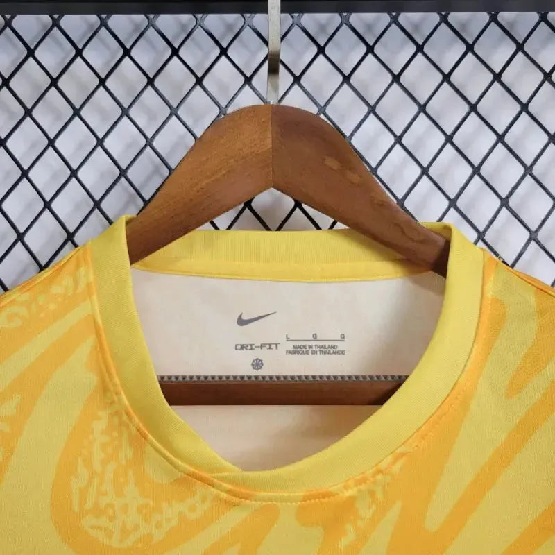 "Camisa Portugal Goleiro 24/25 - Torcedor Masculina Amarela - Netmantos"