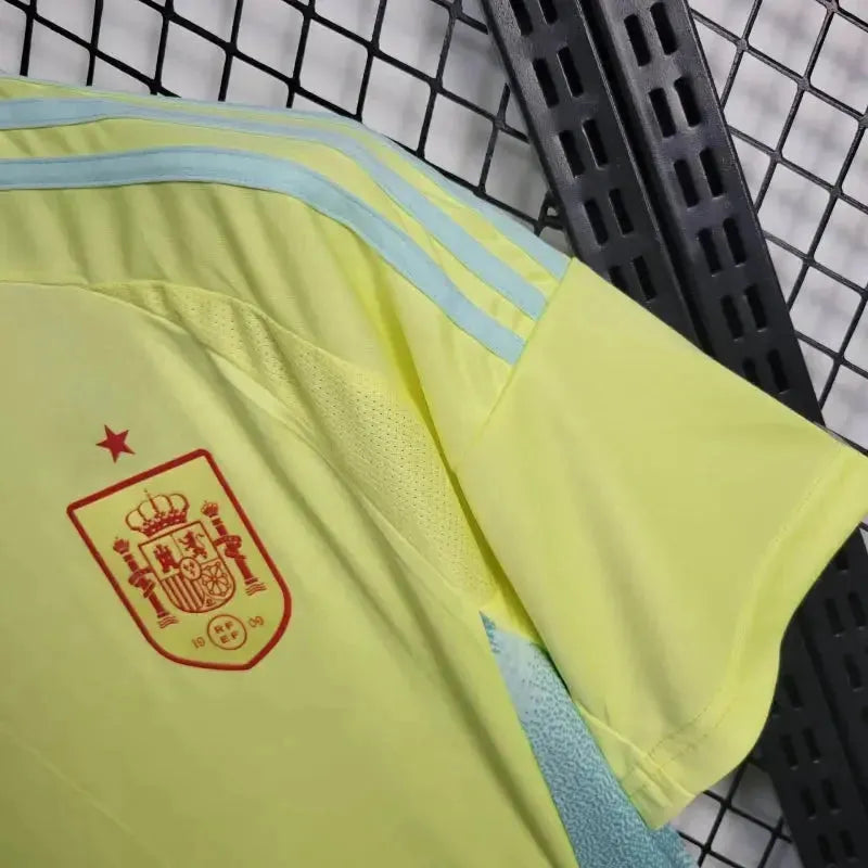 "Camisa Espanha Away 24/25 - Torcedor Masculina Amarela - Netmantos"
