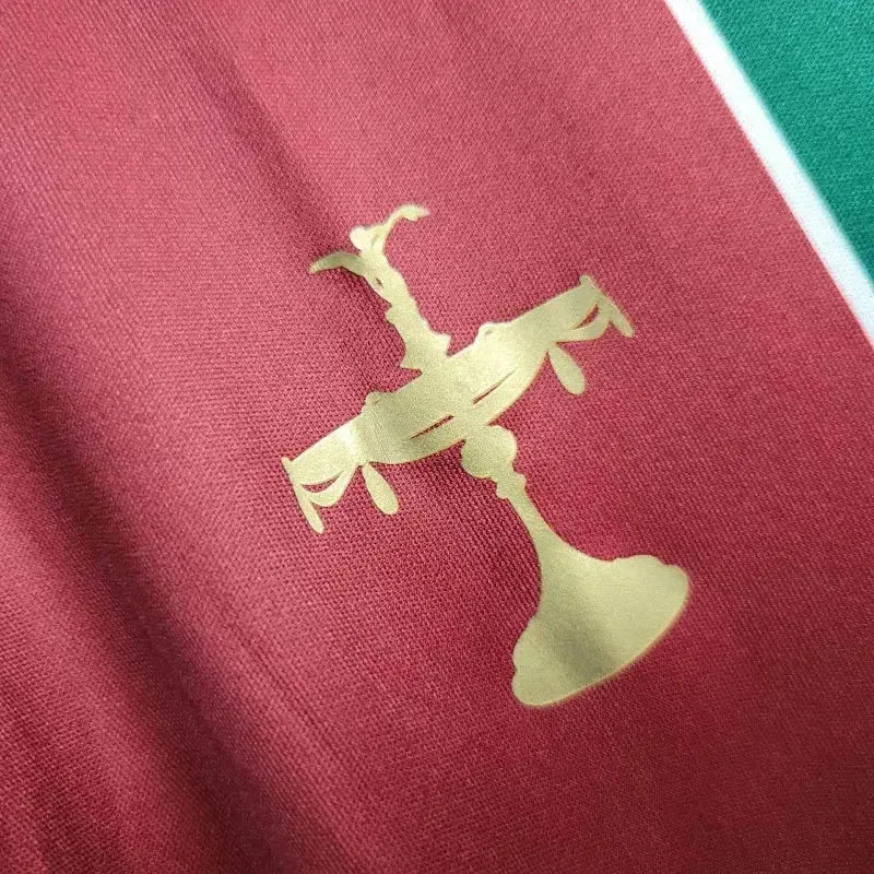 "Camisa Fluminense Retrô Home 2010 - Torcedor Masculina Vermelha e Verde - Netmantos"
