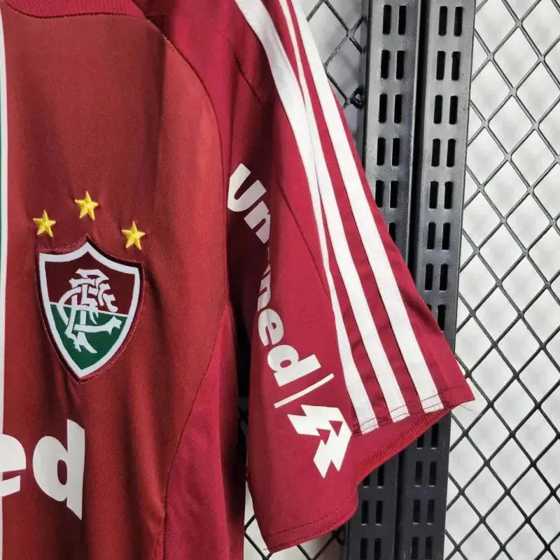 "Camisa Fluminense Retrô Home 2010 - Torcedor Masculina Vermelha e Verde - Netmantos"