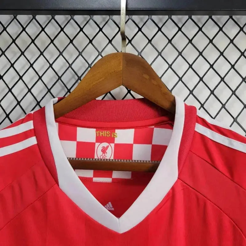 "Camisa Liverpool Retrô 2008/09 - Torcedor Masculina Vermelha - Netmantos"