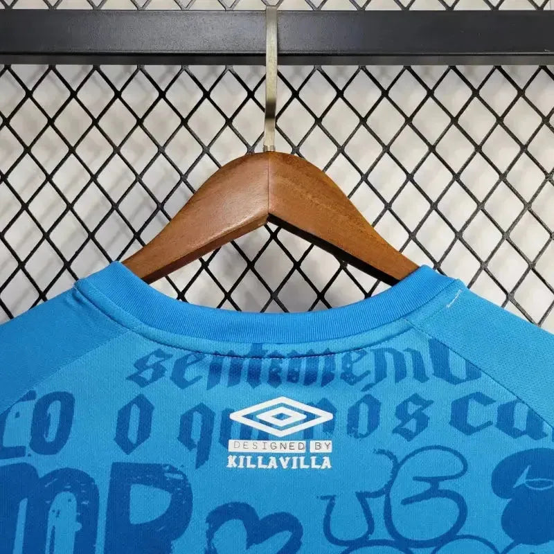 "Camisa Grêmio Treino 24/25 - Torcedor Masculina Azul - Grêmio, eu te dou a vida 1903 - Netmantos"