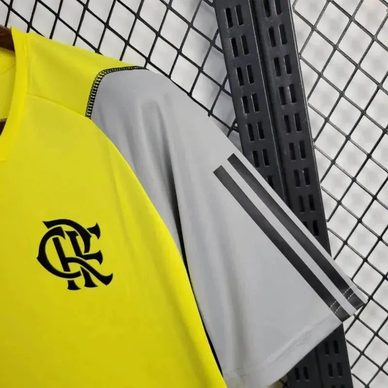 "Camisa Flamengo Treino 24/25 - Torcedor Masculina Amarela - Netmantos"
