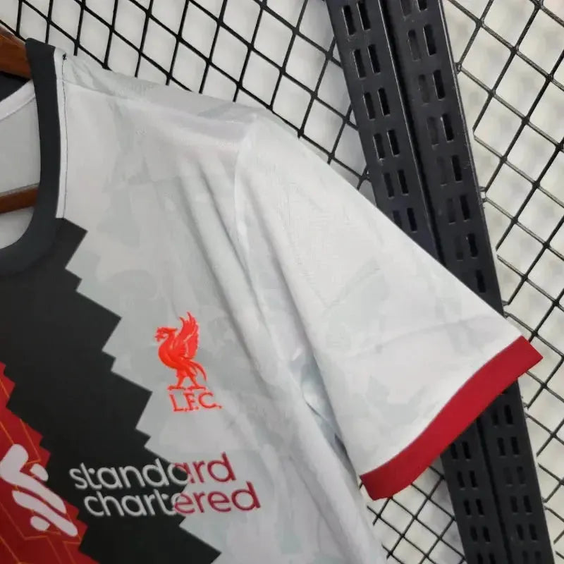 "Camisa Liverpool Edição Especial 24/25 - Torcedor Masculina Vermelha, Preta e Branca - Netmantos"