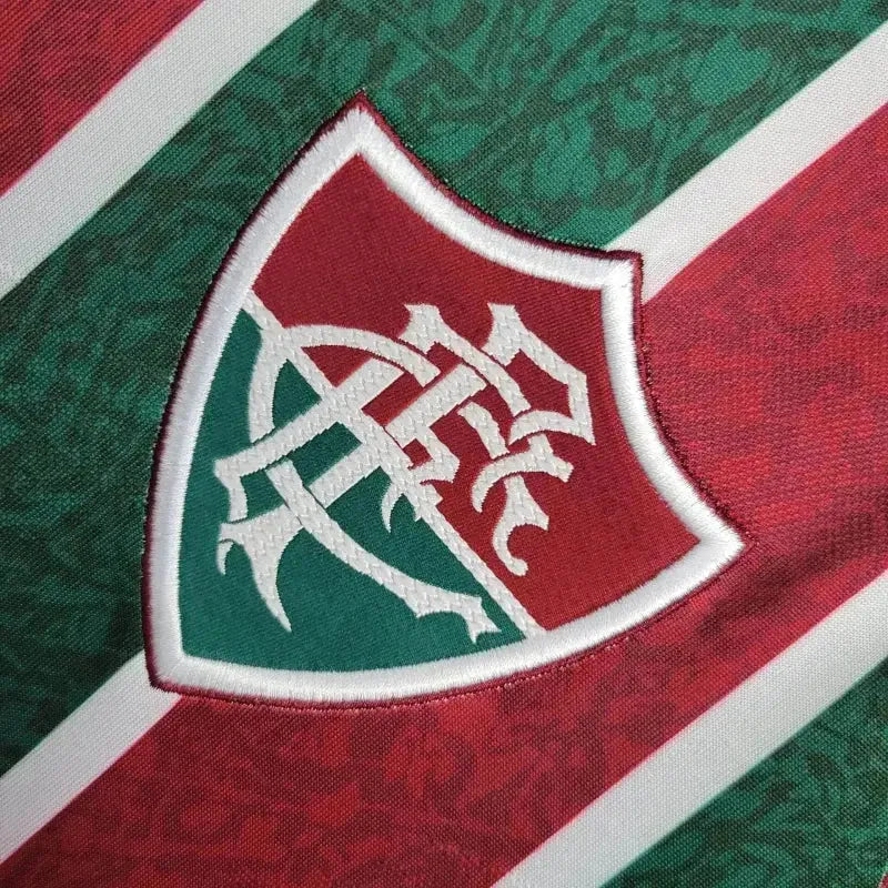 "Camisa Fluminense Home 24/25 - Torcedor Masculina + Patches Libertadores + Patrocínio - Netmantos"