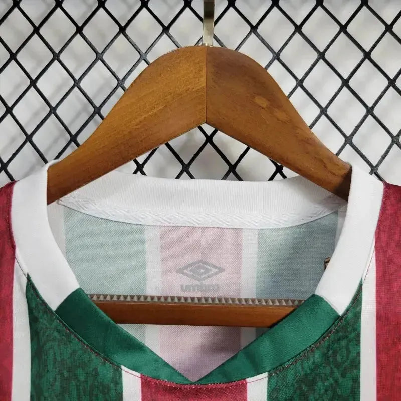 "Camisa Fluminense Home 24/25 - Torcedor Masculina + Patches Libertadores + Patrocínio - Netmantos"