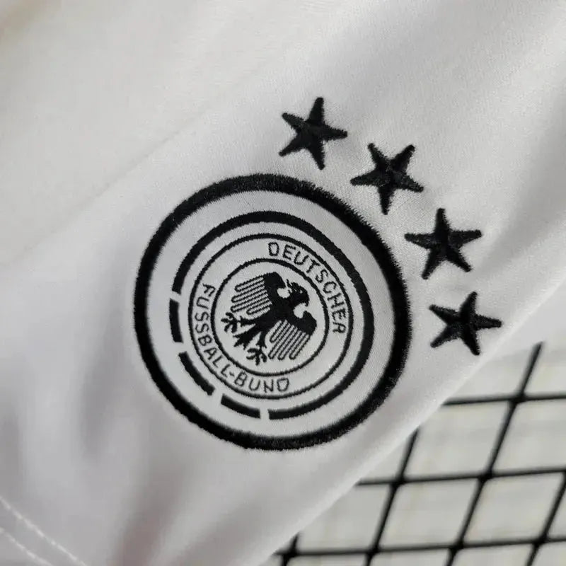 "Camisa Alemanha Home 24/25 - Torcedor Infantil Branca e Laranja - Netmantos"