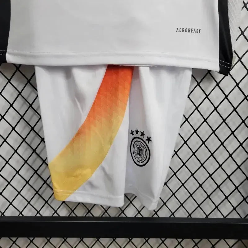"Camisa Alemanha Home 24/25 - Torcedor Infantil Branca e Laranja - Netmantos"