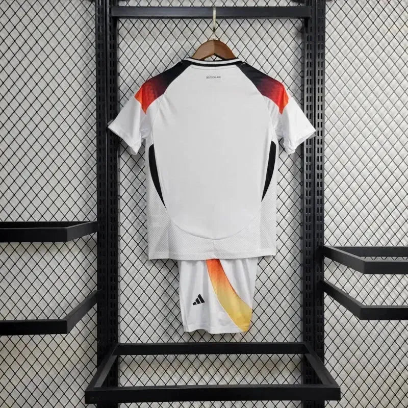 "Camisa Alemanha Home 24/25 - Torcedor Infantil Branca e Laranja - Netmantos"