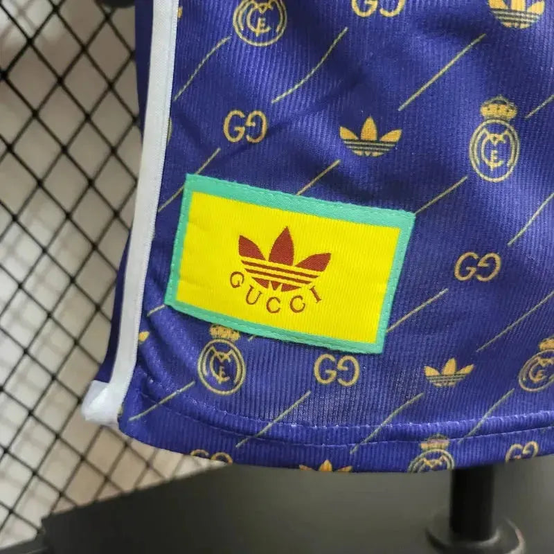 "Camisa Real Madrid Edição Especial Gucci 24/25 - Jogador Masculina Roxa - Netmantos"