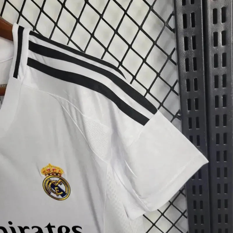 "Camisa Real Madrid Home 24/25 - Torcedor Feminina Branca - Netmantos"