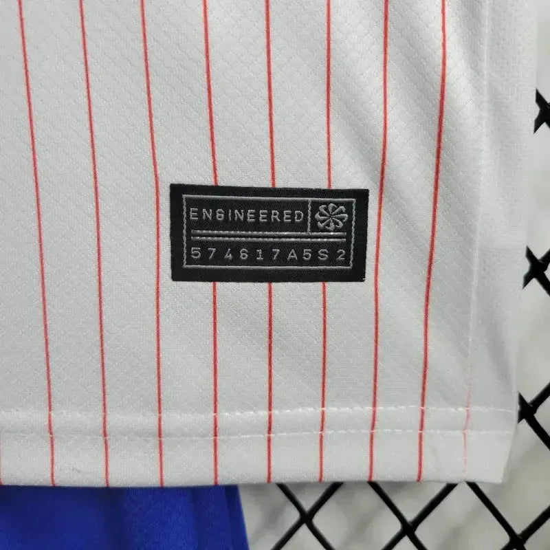 "Camisa França Away 24/25 - Torcedor Infantil Branca - Netmantos"