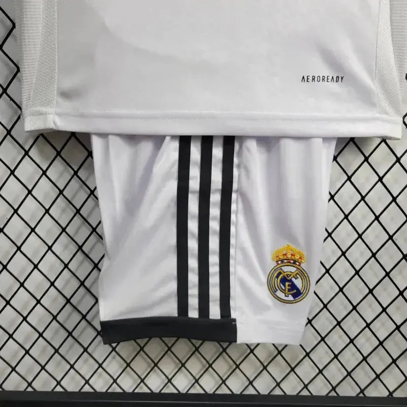 "Camisa Real Madrid Home 24/25 - Torcedor Infantil Branca - Netmantos"