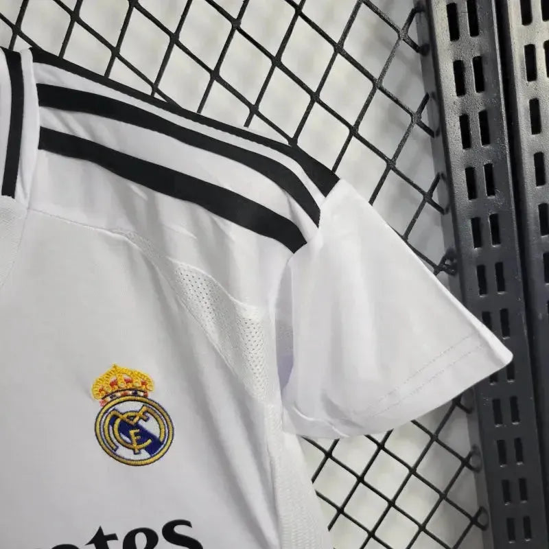 "Camisa Real Madrid Home 24/25 - Torcedor Infantil Branca - Netmantos"