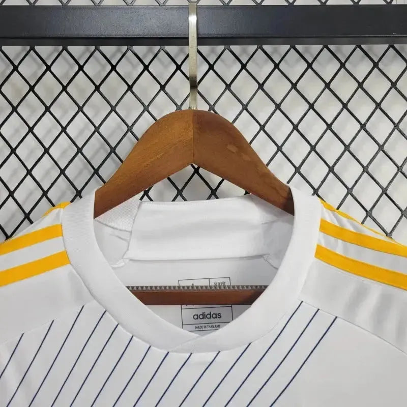 "Camisa LA Galaxy Home 24/25 - Torcedor Masculina Branca e Amarela - Netmantos"