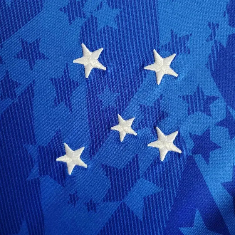 "Camisa Cruzeiro 24/25 - Torcedor Masculina Azul Patrocínio Coca-Cola - Netmantos"