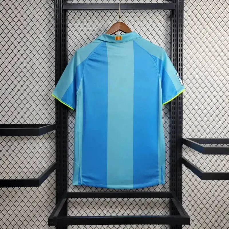 "Camisa Barcelona Retrô Away 07/08 - Torcedor Masculina Azul - Netmantos"