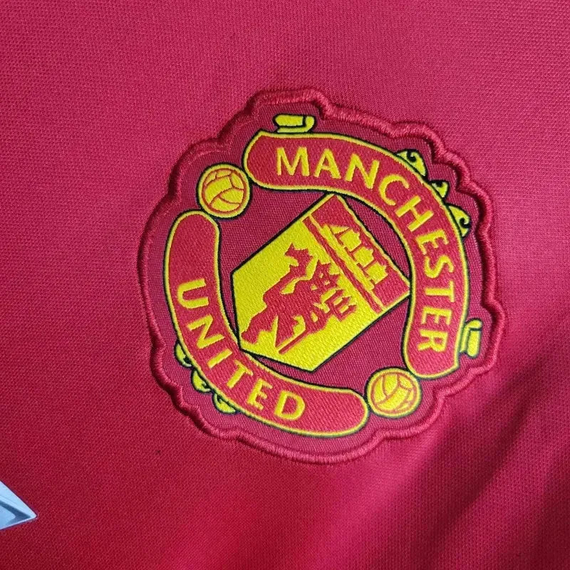 "Camisa Manchester United Retrô Home 16/17 - Torcedor Masculina Vermelha Chevrolet - Netmantos"