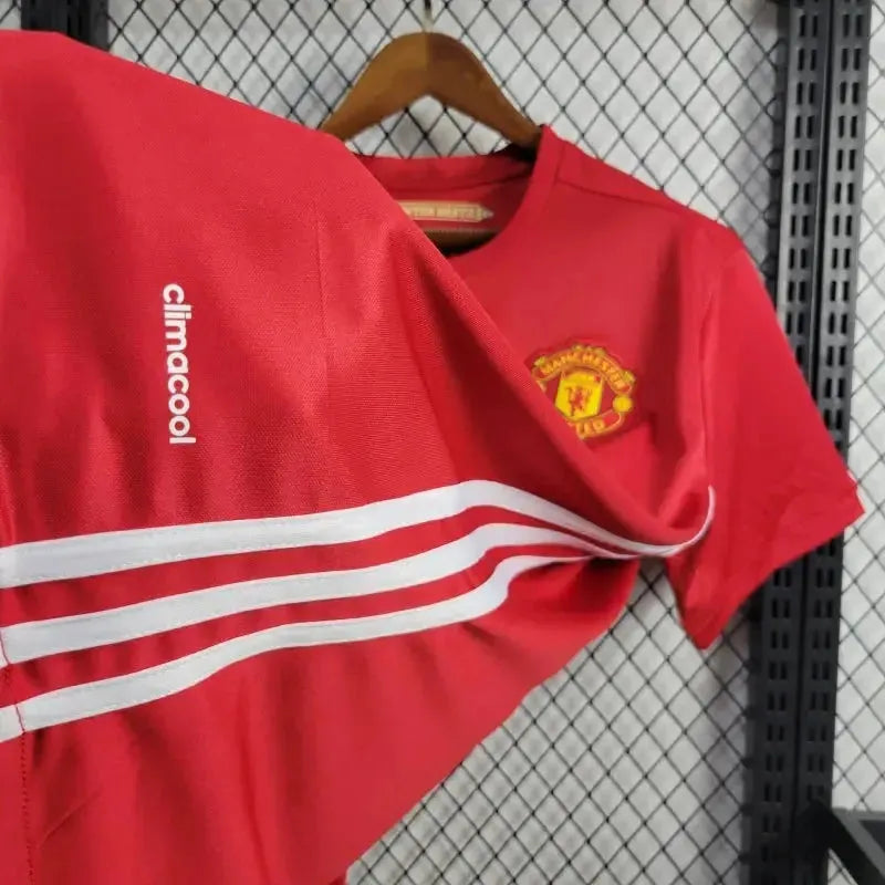 "Camisa Manchester United Retrô Home 16/17 - Torcedor Masculina Vermelha Chevrolet - Netmantos"
