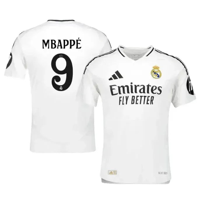 "Camisa Real Madrid Home 24/25 - Torcedor Masculina Branca + Todos os Patches - Netmantos"