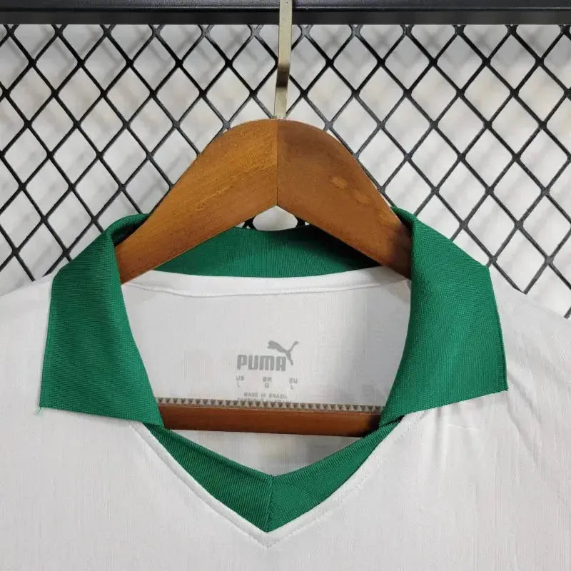 "Camisa Palmeiras Away 24/25 - Torcedor Masculina Branca + Patch Brasileirão e Avanti + Patrocínios - Netmantos"