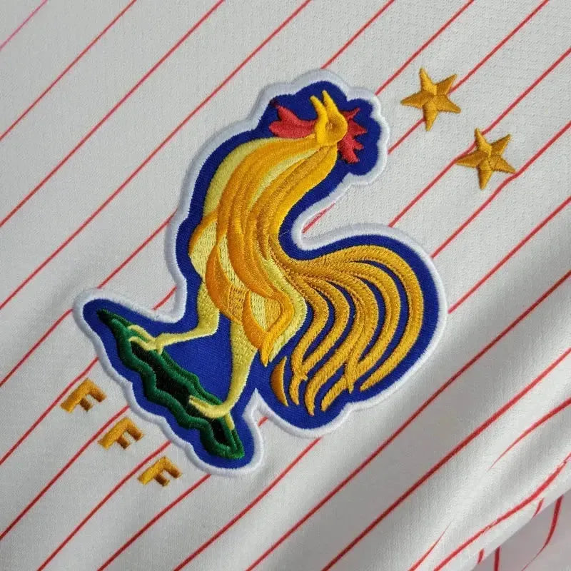 "Camisa França Away 24/25 - Torcedor Masculina Branca - Netmantos"