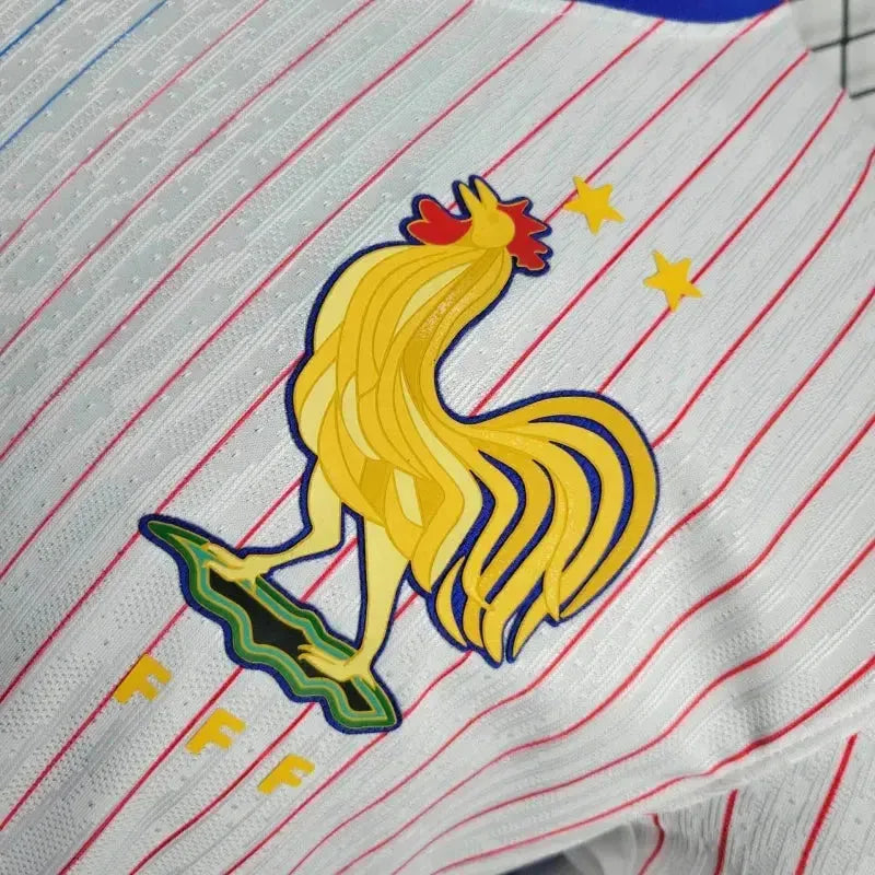"Camisa França Away 24/25 - Jogador Masculina Branca - Netmantos"