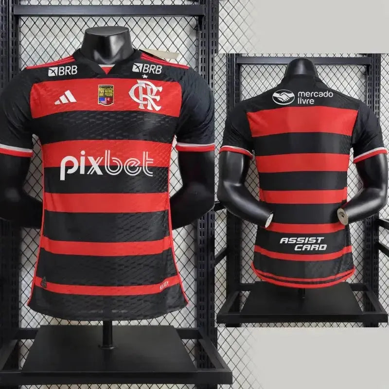 "Camisa Flamengo Home 24/25 - Jogador Masculina + Patch Two Nations, One Passion - Netmantos"