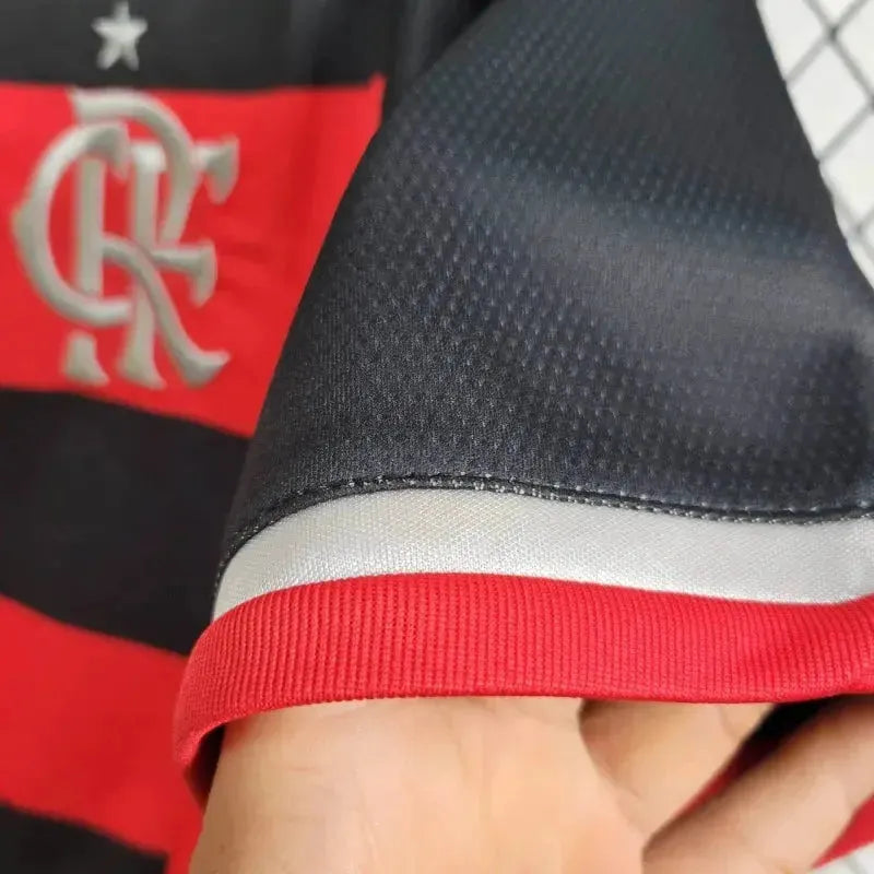 "Camisa Flamengo Home 24/25 - Torcedor Masculina + Patch Two Nations, One Passion - Netmantos"