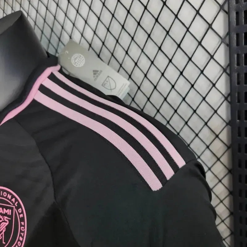 "Camisa Inter Miami Away 24/25 - Jogador Masculina Preta - Netmantos"