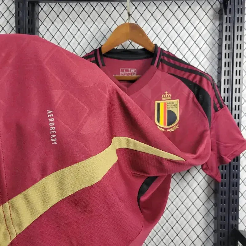 "Camisa Bélgica Home 24/25 - Torcedor Masculina Vermelha - Netmantos"