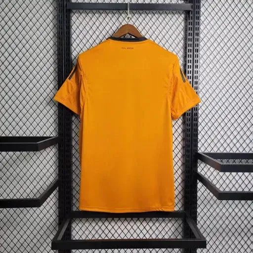 "Camisa Real Madrid Away Retrô 13/14 - Torcedor Masculina Laranja - Netmantos"