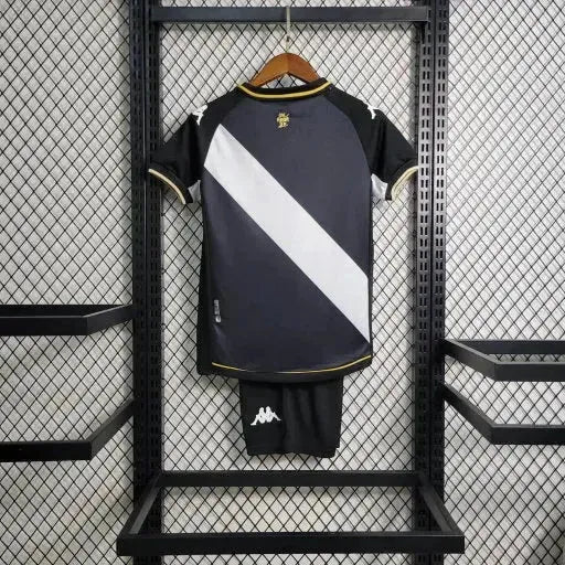 "Camisa Vasco da Gama Home 23/24 - Torcedor Infantil Preta - Netmantos"