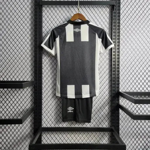 "Camisa Santista Away 22/23 - Torcedor Infantil Preta e Branca - Netmantos"