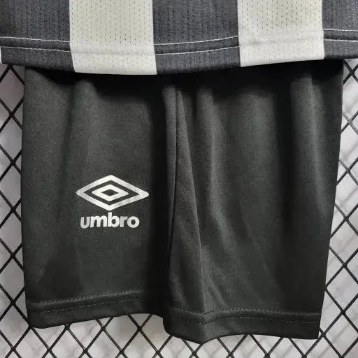 "Camisa Santista Away 22/23 - Torcedor Infantil Preta e Branca - Netmantos"