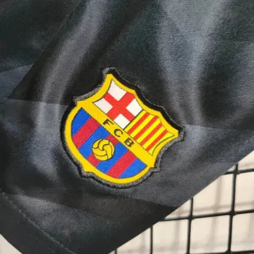 "Camisa Barcelona Goleiro 23/24 - Torcedor Infantil Preta - Netmantos"