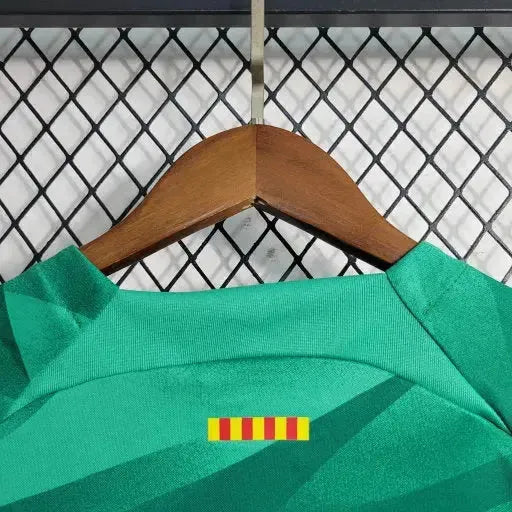 "Camisa Barcelona Goleiro 23/24 - Torcedor Infantil Verde - Netmantos"