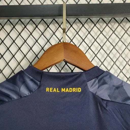 "Camisa Real Madrid Away 23/24 - Torcedor Infantil Preta - Netmantos"