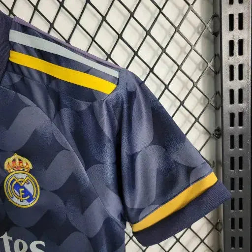 "Camisa Real Madrid Away 23/24 - Torcedor Infantil Preta - Netmantos"