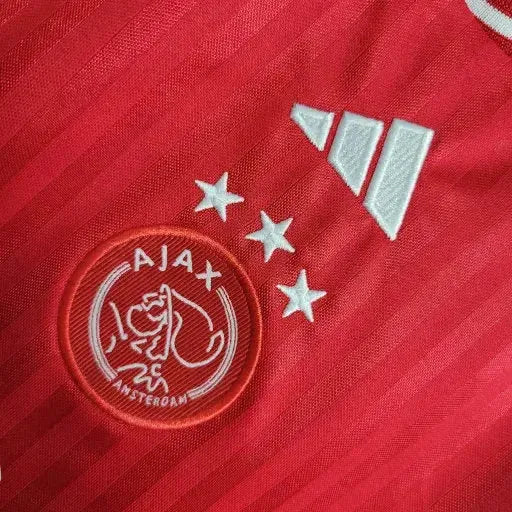 "Camisa Ajax Home 23/24 - Torcedor Infantil Vermelha e Branca - Netmantos"