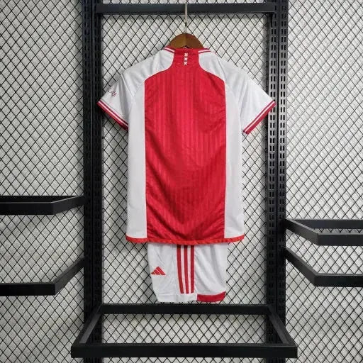 "Camisa Ajax Home 23/24 - Torcedor Infantil Vermelha e Branca - Netmantos"