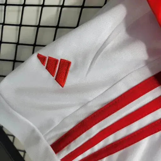 "Camisa Ajax Home 23/24 - Torcedor Infantil Vermelha e Branca - Netmantos"